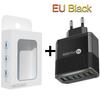 55W QC 3.0 Six-Port Fast Mobile Charger with PD, USB Ports, EU/US/UK Compatibility