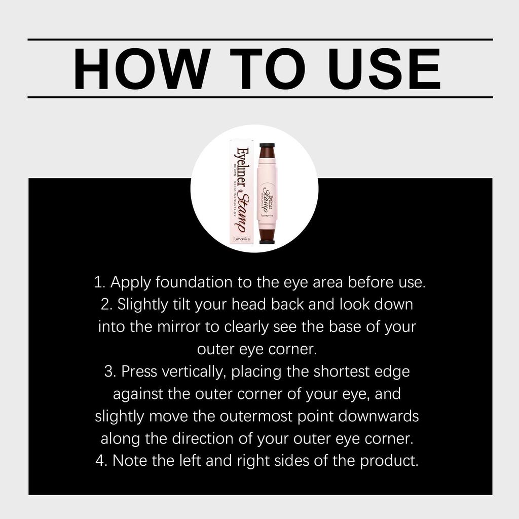 Lumavire Quick-Drying Brown Eyeliner Stamp Pen: Lazy-Person's High-Pigment Natural Soft-Focus Solution.