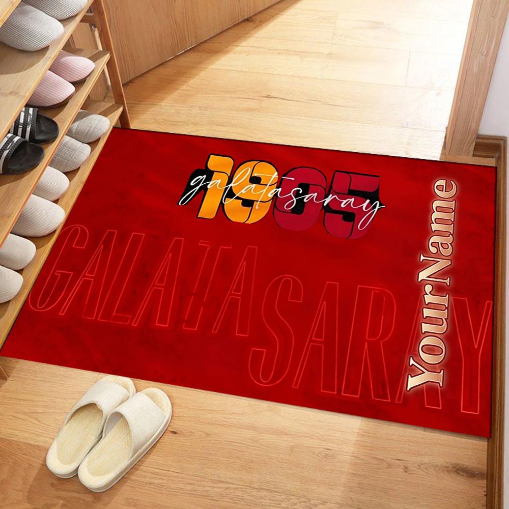 Galatasaray Personalized Text Floor Mat Perfect For Hallway Dining Room Living Rooms Decorate Room Antislip Carpet Office Home Decor