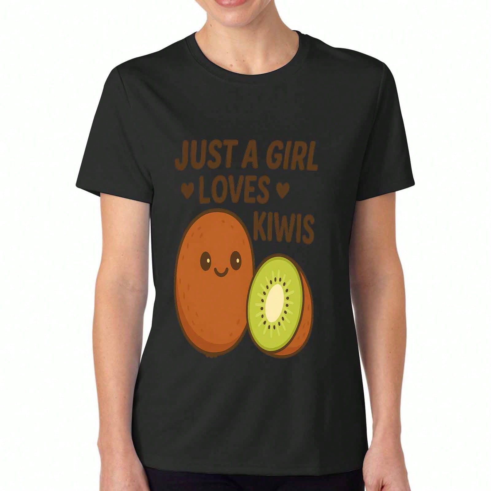 Kiwi Bird Not Kiwi Fruit Women s Cotton T Shirt, Premium Quality Print, Durable, Casual Fashion. Fun Kiwi And Fruit Design, Comfortable And Stylish, P S разноцветный