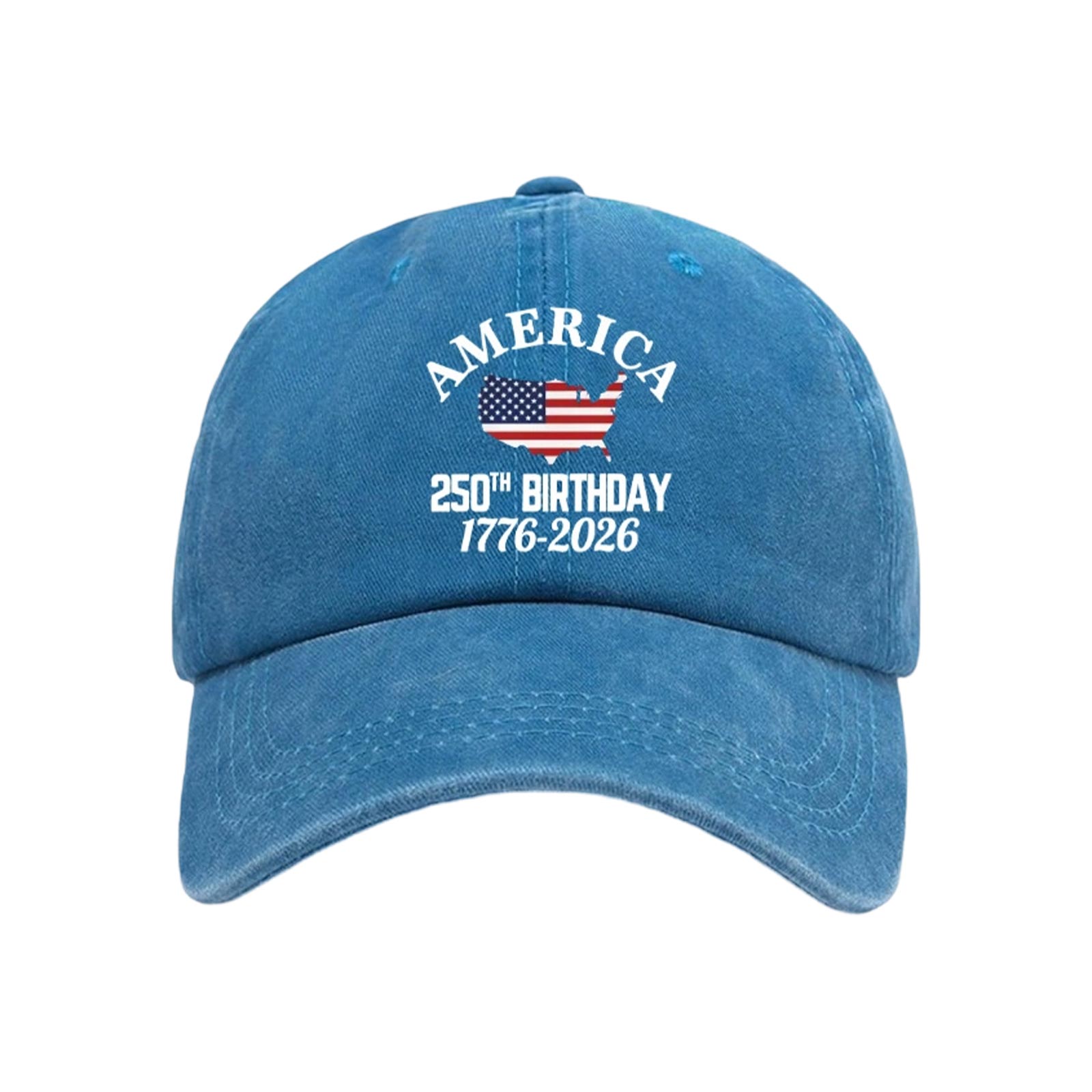 Printed Baseball Cap, Commemorating The 0th Anniversary Of The United States . One Size