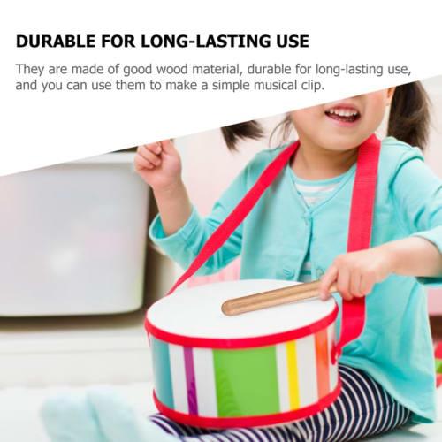 ibasenice Rhythm Sticks, Eurhythmics, Set of 12, Children's Educational Toy, Wooden Percussion Sticks