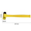 Rubber Mallet Hammer,Double-Faced Soft Hammer with Ergonomic Shaped Anti-Shock/Slip Handle for Jewelry Leather Crafts Woodworking