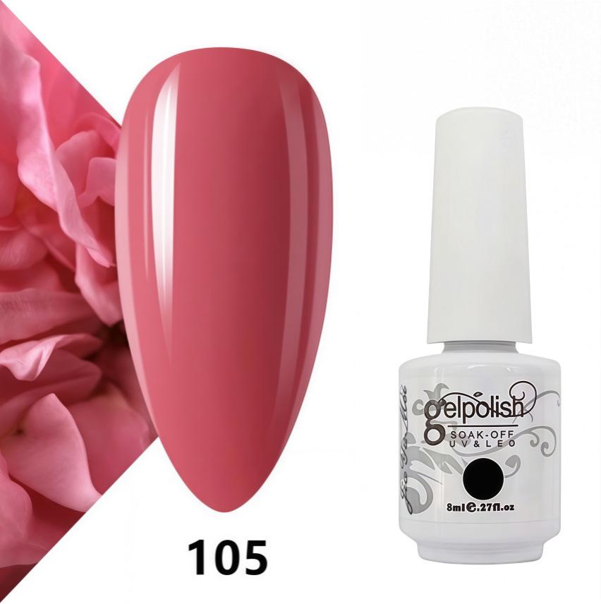 Amber Gel Polish Set: Gel Polish Manicure Kit with Whitening, Base Coat, and Sealer.