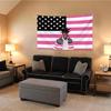 1 Stück Rosa Amerikanische Flagge mit Rapper Uzi Design Banner Wandteppich Einfach aufzuhängen Ideal für Männerhöhlen Studentenwohnheime Outdoor-Partys