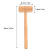 2Pcs Hammer Length 26cm Jewelry Hammer Wood color Metal Processing Tool  For DIY Repair