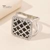 Scarf Ring Grid Square Ring, Rhinestone Silk Clip, Decorative Holder Slide Elegant Wrap for Women Neckerchiefs Shirts Shawls Buckle