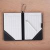 Golf Scorecard Holder Faux Leather Golf Yardage Book Cover Scorecard Book Protector with Ball Marker Hook Golf Accessories
