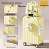New Style Ins Durable Multifunctional Student Suitcase with Large Capacity and Password Lock Spinner Wheels