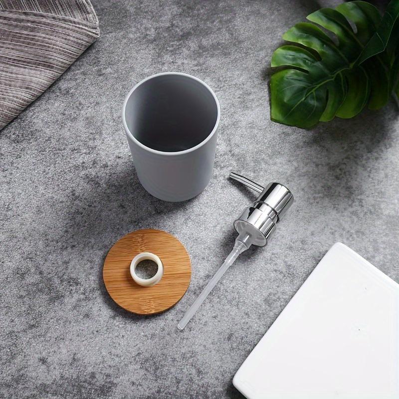 Bamboo Soap Dispenser, Bathroom Countertop Soap Dispensers, Naturally Tough Eco Friendly Lotion Dispenser For Kitchen & Bathroom