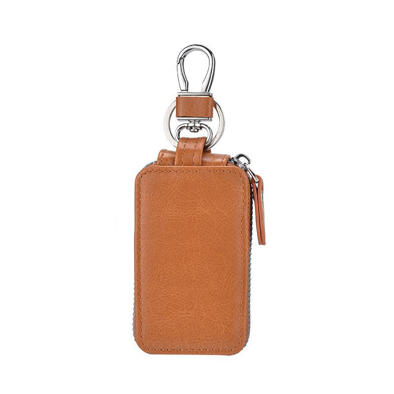 Leder Schlüsselhalter für Männer Frauen Vintage Auto Schlüsselbrieftasche Mit Kartenfach Für den Täglichen Gebrauch