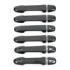 Car Decoration Door Handle Cover For Toyota Sienta XP170 2016- Carbon Fiber Chrome Silver Glossy Black Accessories