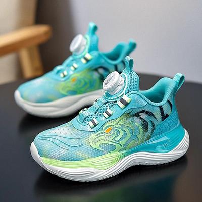 Boys' Shoes Wear-resistant Anti Slip Running Middle-aged Children's Rotating Buckle Sports