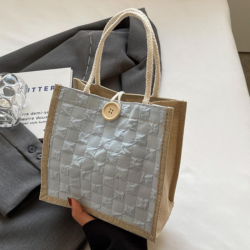 

Сумка-тоут со складками, сумка для переноски в руках, льняная сумка для подарков, сумка для хранения, школьная сумка для ланча, бенто