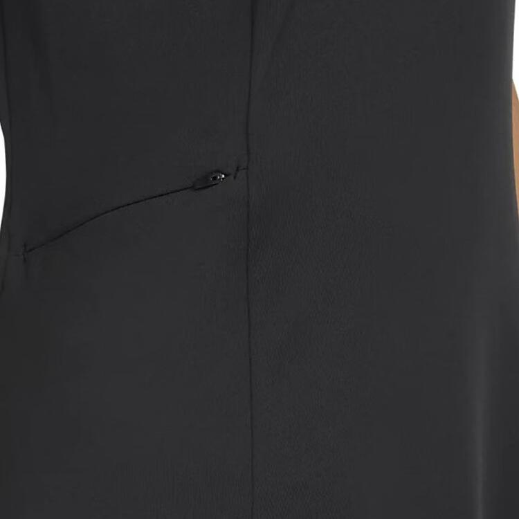 Under Armour Drive Golf Sports Series Simple Solid Color Pullover Polo Dress Women Dresses Black 1389587-001