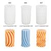 3D Geometric Cylindrical Silicone Candle Mold Handmade DIY Aromatherapy Candle Wax Clay Craft for Home Wedding Dinner