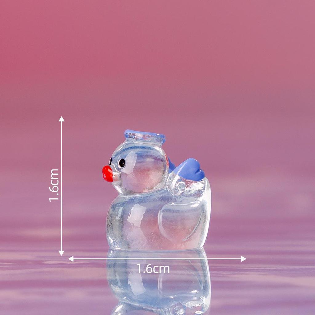 Pryskyřičná svítící kachna DIY komponenty pro šperky a vlasové doplňky