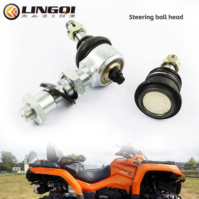 LINGQI RACING Hollow Threaded Ball Head Left Right Swing Arm Balls Joint For 50cc-110cc UTV ATV Quad Bike Dune Buggy Parts