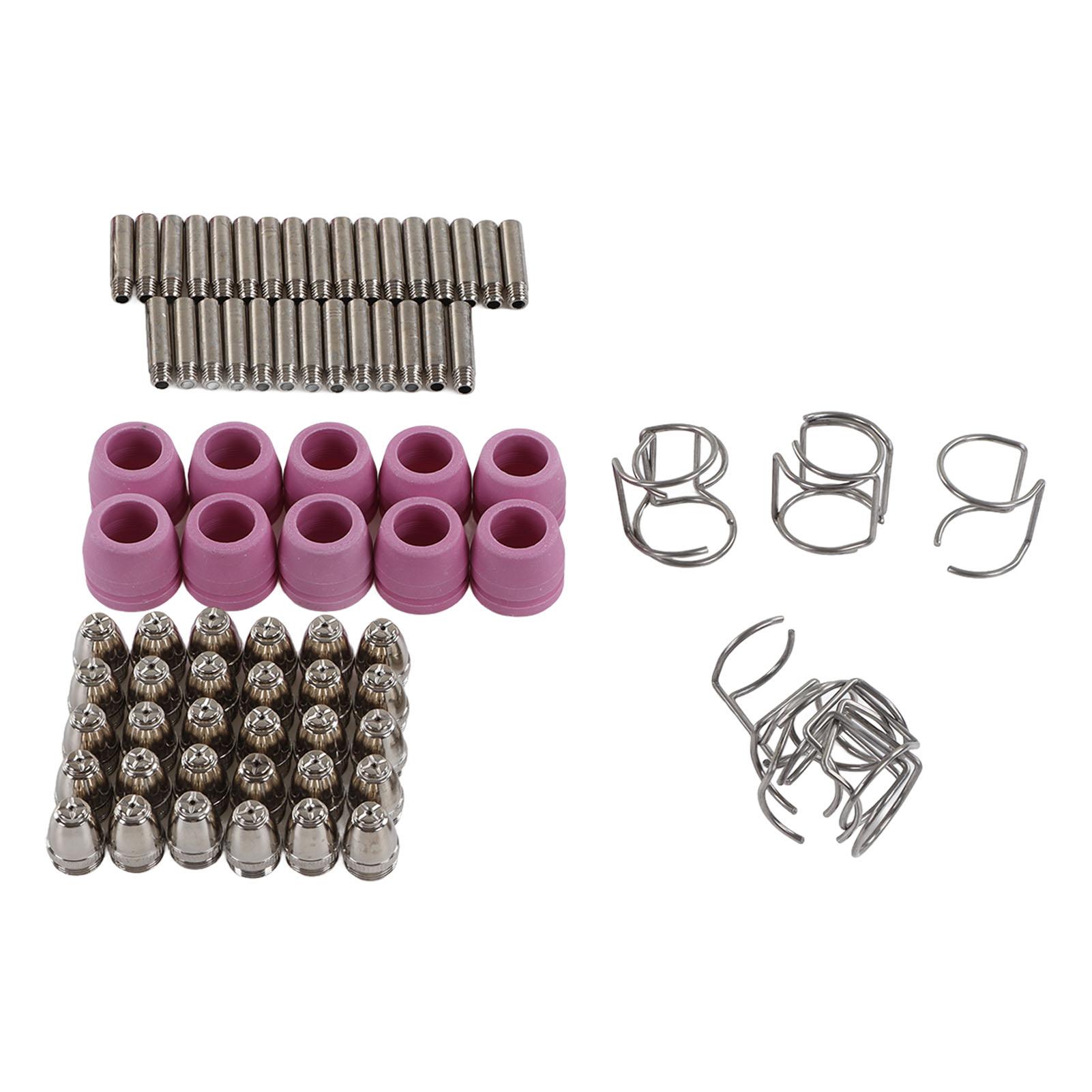 

80 шт. Комплект расходных материалов для плазменной резки, наконечники, оборудование для 40 50 60A SG 55 AG 60 WSD 60