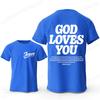 Men's Fashion Summer T-shirts Christian Jesus Creative Graphic Printed Tshirt Casual Sports Short Sleeve T-shirt Jesus Saves Top