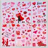 Valentines Day Decor Window clings 10 Sheet for Glass Windows Double-Sided Valentines Day Decorations Heart Window Decal