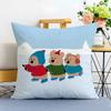 Korean Stationery DDinotaeng Cushion Cover Washable Linen Comfort Soft  for Sofa Bed Cozy Home Room Decor