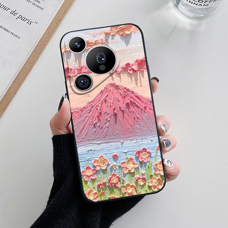 For Huawei Pura 70 Case Lovely Cartoon Flower Soft Silicone Phone Cover For Huawei Pura 70 Pro Plus Pura70 Ultra Funda Coque