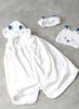 CB JAPAN Carari Wrap Towel with Hood for Pool and 3x Water Absorption Polar Length Quickly Absorbs Water in the Gaps Between the Marshmallow Soft and