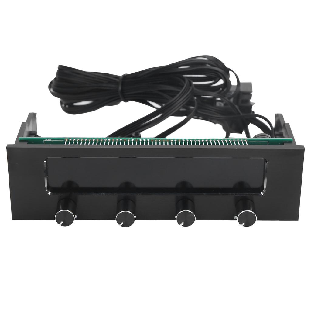 STW‑6041 Fan Controller for Computer CPU Multifunctional 4 Channel Front Panel LCD Display