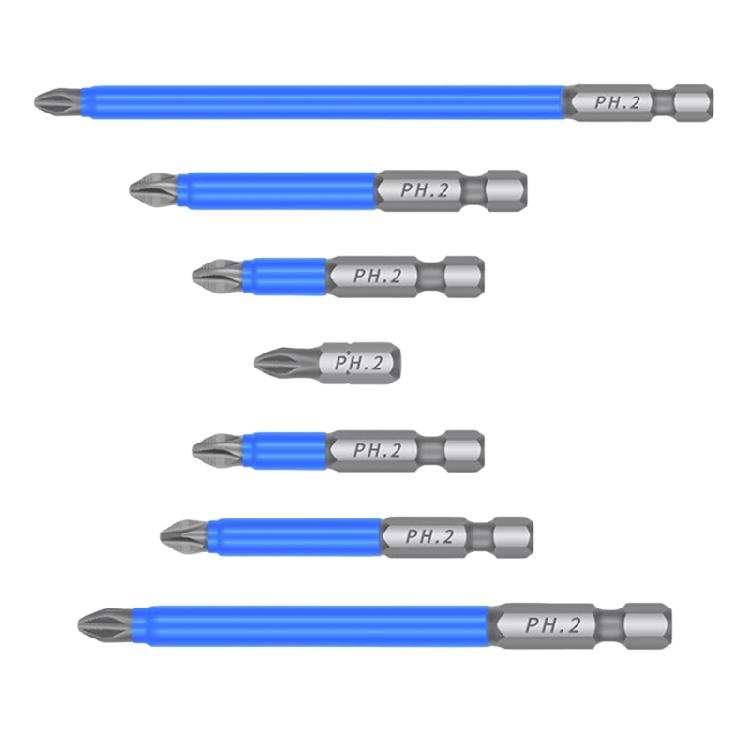 Cross Impact Screwdriver Bits Set Magnetic Batch Heads 25/50/65/70/90/127/150mm