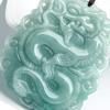 Grade A Jade Pixiu Guanyin Buddha Dragon Pendant Necklace Peace Amulet