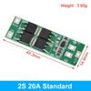 TZT 2S 3A 4A 5A 8A 10A 13A 20A 7.4V 8.4V Li-ion 18650 Lityum pil koruma kartı / BMS kartı Standart / Dengeleme