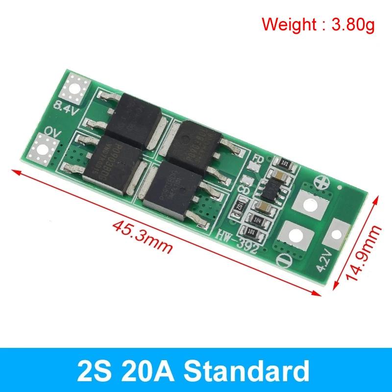 TZT 2S 3A 4A 5A 8A 10A 13A 20A 7.4V 8.4V Li-ion 18650 Lityum pil koruma kartı / BMS kartı Standart / Dengeleme