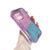 Three-in-one Mobile Phone Case for IP16promax Glitter Glue TPU Colorful PC