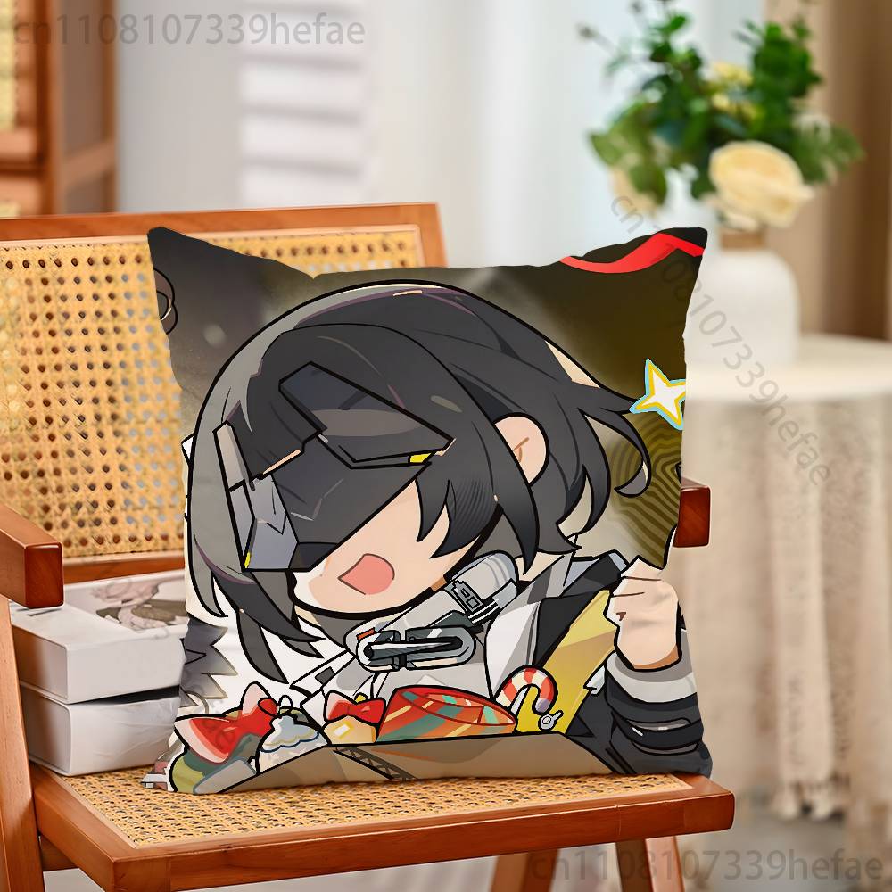 Arknights Endfield Pillow Cases for Bedroom Living Room Sofa Home Decor Polyester Cushion Cover with Zipper