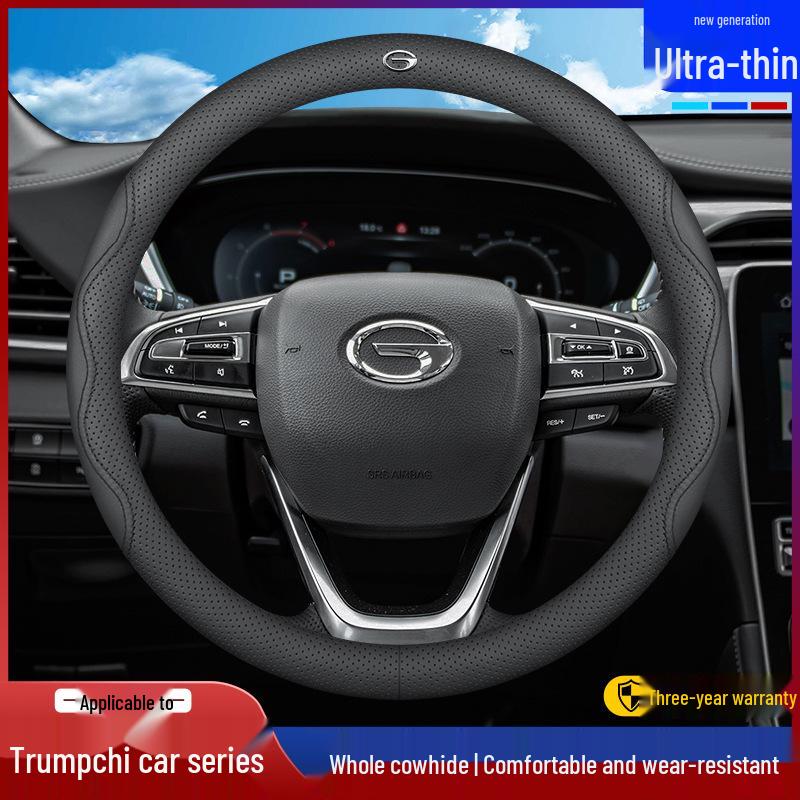 Echte Lederlenkradabdeckung für GAC Trumpchi GS8, GS4, M8, M6, GS5, GS3, GA4, AION Y, Mei 580V