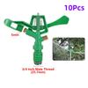 1/5/10Pcs Plastic Rocker Arm Double Spray Lawn Irrigation Nozzle 3/4"Male Thread Garden 360 Degree Angle Rotating Sprinkler Head