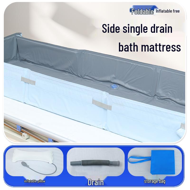 Folding Manual Crank Movable Bath Bed for Paralyzed Elderly in Nursing Homes