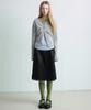 Forev Dotted Drawstring Skirt - Black