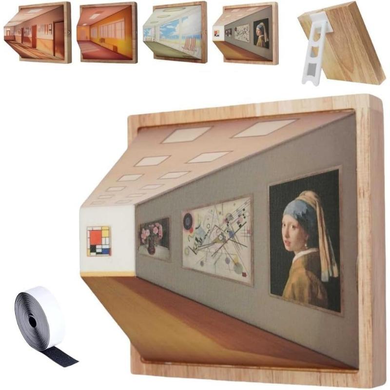 3D Naked Eye Visual Night Light, Creative Wall Mounted Decorative Light, Three Dimensional Visual Effect LED Lights, Office Unique Atmosphere Lamp