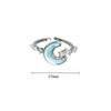 Süße, exquisite Sterne und Mondringe für Frauen und Mädchen, einfache, romantische Öffnung, verstellbare Ringe, Schmuck, Accessoires, Geschenke