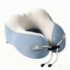 Cooling Ice Silk Memory Foam Travel Neck Pillow With Carry Bag Airplane Car Train Trip