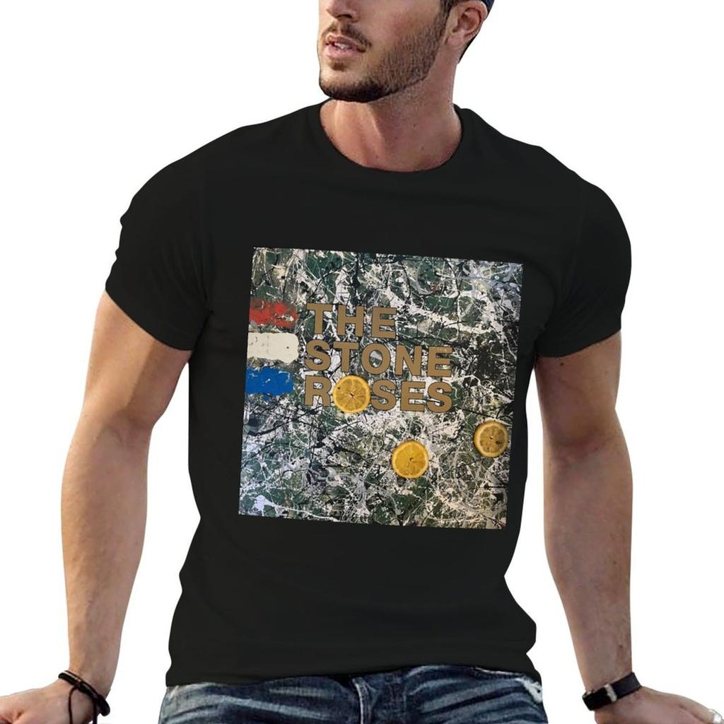 The Stone Roses  The Stone Roses - Vinyl T-Shirt Active Wear Sports T-Shirt for Men