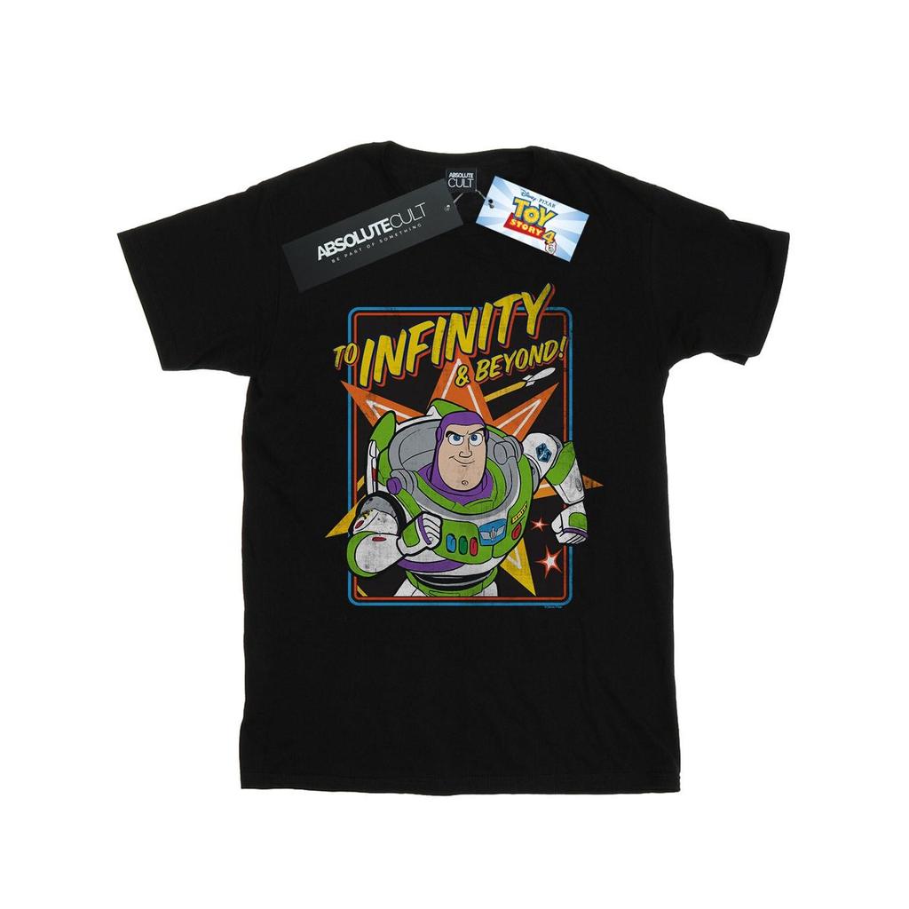 Disney Womens/Ladies Toy Story 4 Buzz To Infinity Cotton Boyfriend T-Shirt