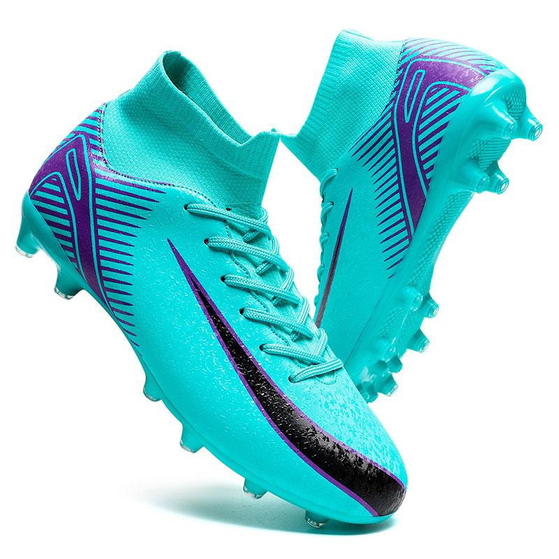 Wysokie Buty Piłkarskie Męskie Duży Rozmiar 47 Treningowe Sportowe AG Długi Kołek TF Złamany Kołek Buty Piłkarskie Siatkowa Podszewka Gumowa Podeszwa
