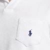 Polo Ralph Lauren Solid Pattern Embroidered Pocket Short Sleeve Polo Shirt Men Tops White MNPOKNI1N822216-100