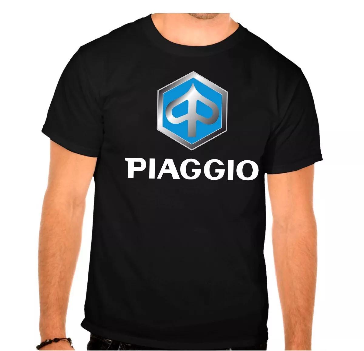 PIAGGIO Scooter Logo BLACK T-Shirt - 933- L