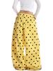 Unisex Yellow Polka Dot Wide-Leg Sweatpants - American Style, Spring/Summer Casual Jazzwear.