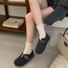Internet celebrity Mao Mao shoes women's ladyshoes 2025 autumn and winter new thick-soled piled one-pedal bean shoes pregnant women warm cotton shoes