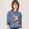 Benetong Cherry Crochet Check Knit_Bakp61531Bl